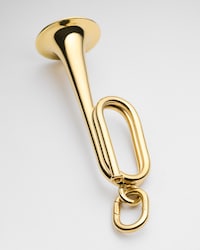 CHARMS TRUMPET IN BRASS WITH GOLD FINISH - GOLD - CHARMS - 2 | CELINE