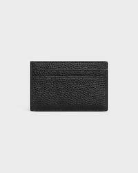 CARD HOLDER IN GRAINED CALFSKIN - BLACK - CARD HOLDERS - 2 | CELINE