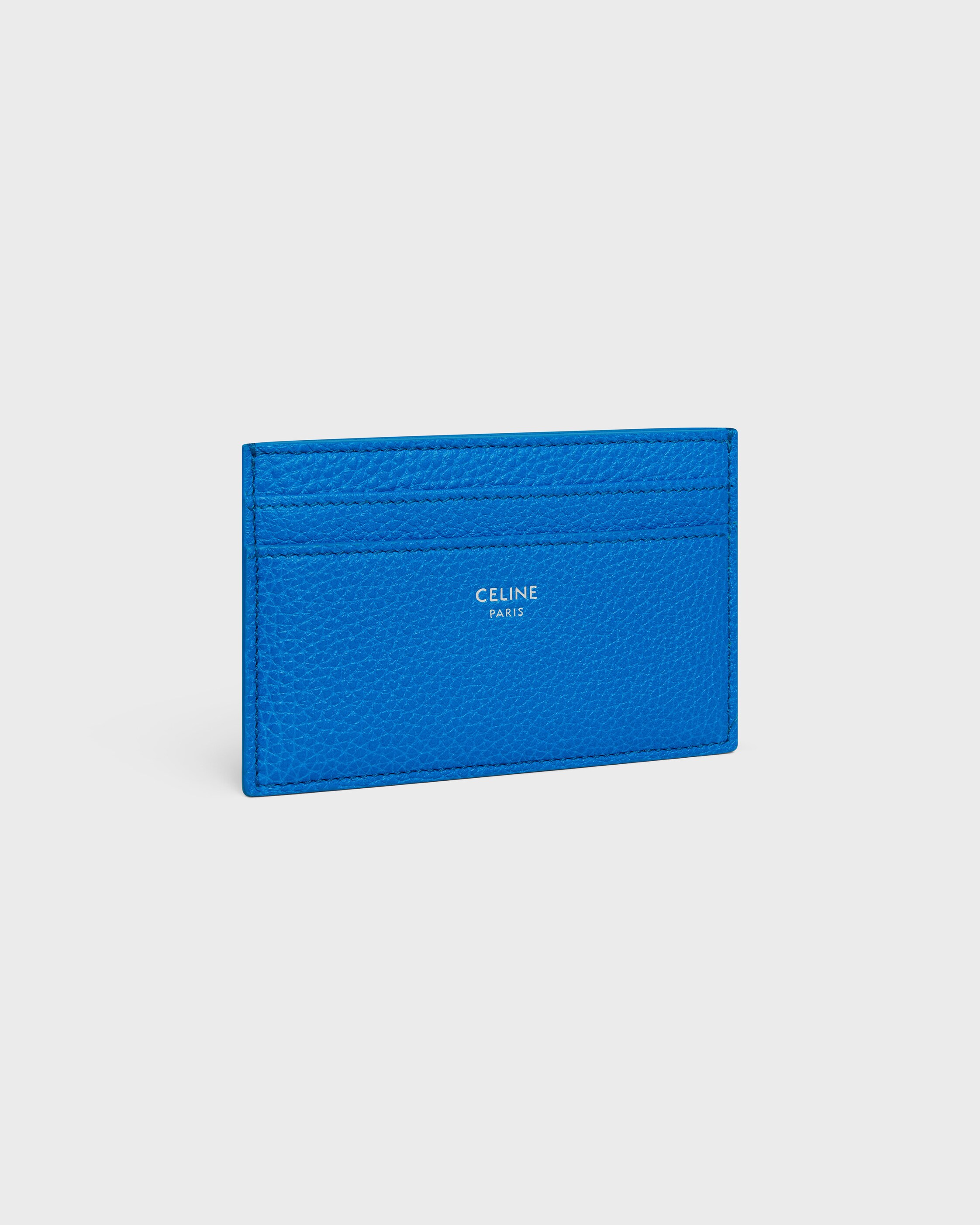 CARD HOLDER IN GRAINED CALFSKIN - ULTRA BLUE | CELINE