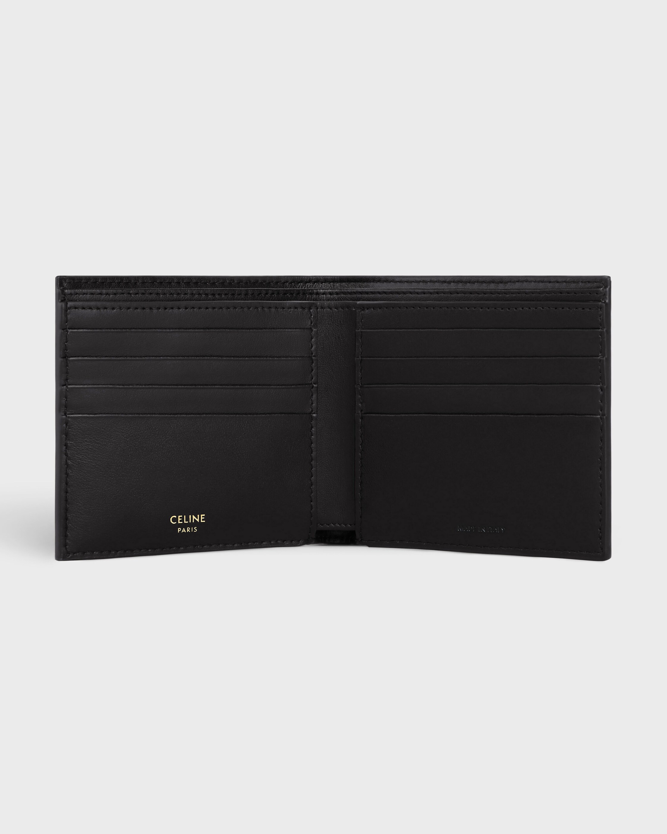 Bi-fold card holder IN Triomphe Canvas - Black | CELINE