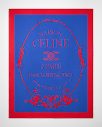 MAISON BLANKET - ROYAL BLUE / RED -  - 1 | CELINE