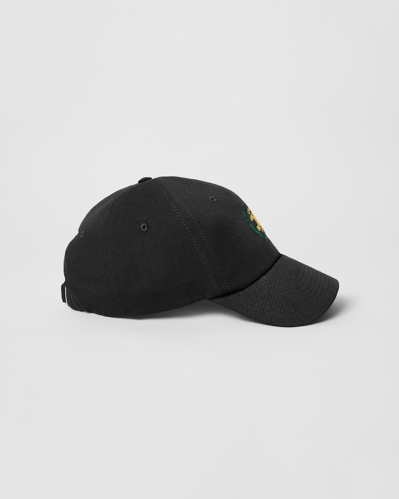 richelieu cap IN light cotton twill - BLACK -  - 1 | CELINE