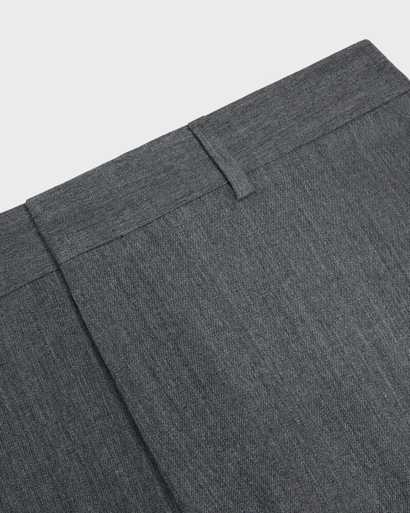 STRAIGHT-LEG TROUSERS - GREY MELANGE -  - 1 | CELINE