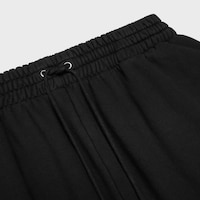 sweatpants IN cotton fleece - BLACK/WHITE/YELLOW -  - 2 | CELINE