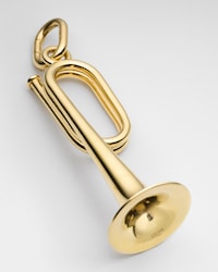 CHARMS TRUMPET IN BRASS WITH GOLD FINISH - GOLD - CHARMS - 1 | CELINE