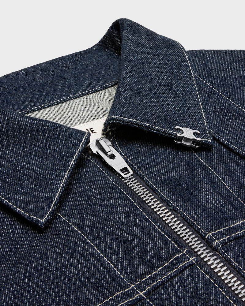 jacket IN cotton denim - RINSED -  - 1 | CELINE