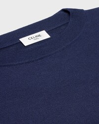 JERSEY CON CUELLO REDONDO DE CACHEMIRA FINA - AZUL MARINO -  - 2 | CELINE