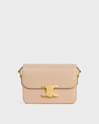 Teen Triomphe Bag in shiny calfskin - OAT BEIGE - TRIOMPHE - 1 | CELINE