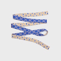 ribbon IN SILK TWILL - BEIGE/BLUE -  - 2 | CELINE