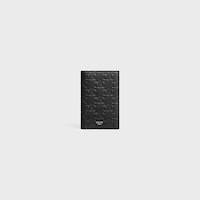 VERTICAL CARD HOLDER IN CALFSKIN WITH TRIOMPHE EMBOSSED - BLACK - SMALL GIFTS - 1 | CELINE