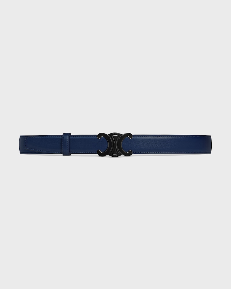 Tracolla reversibile da 25 mm in pelle di vitello liscia e granata -  -  - 1 | CELINE