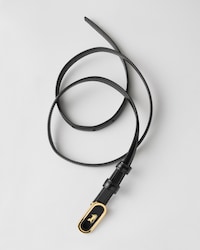 CELINE SULKY BELT 13MM IN Taurillon Leather - BLACK -  - 2 | CELINE