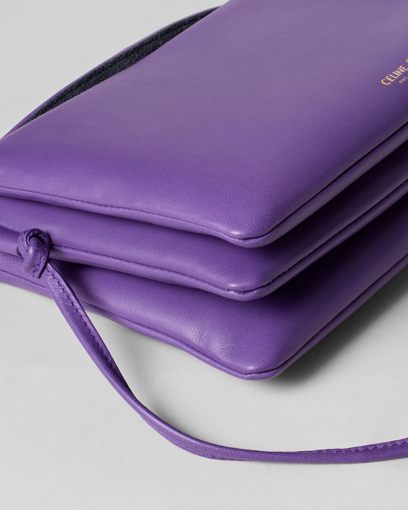 TRIO FLAP IN Smooth Lambskin - PURPLE - ALL BAGS - 1 | CELINE