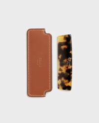 Moustache Comb WITH CASE in Natural Calfskin - Tan - BEAUTY ACCESSORIES - 2 | CELINE