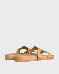 TRIOMPHE MULES AUS KALBSLEDER MIT KROKO-PRÄGUNG - BEIGE -  - 2 | CELINE