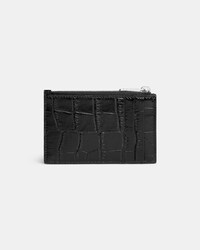 Zipped Card Holder IN Crocodile Embossed Calfskin - Black - GIFT FINDER - 2 | CELINE