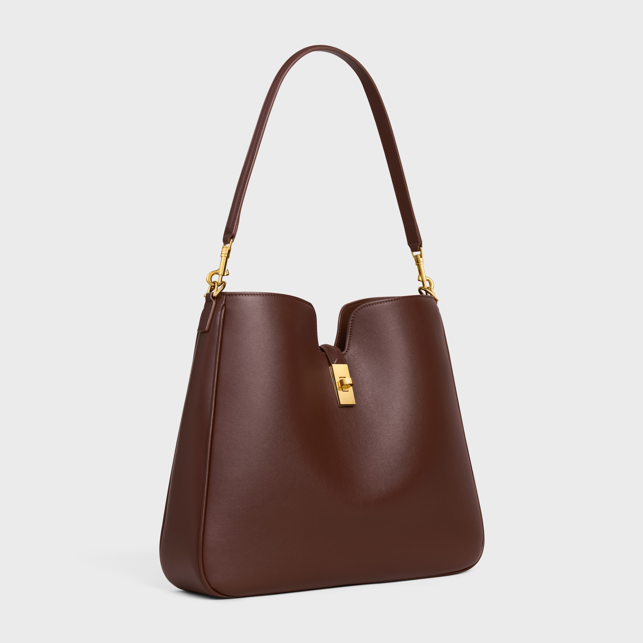 MEDIUM CAMILLE 16 SOFT BAG IN SMOOTH CALFSKIN - CHESTNUT | CELINE