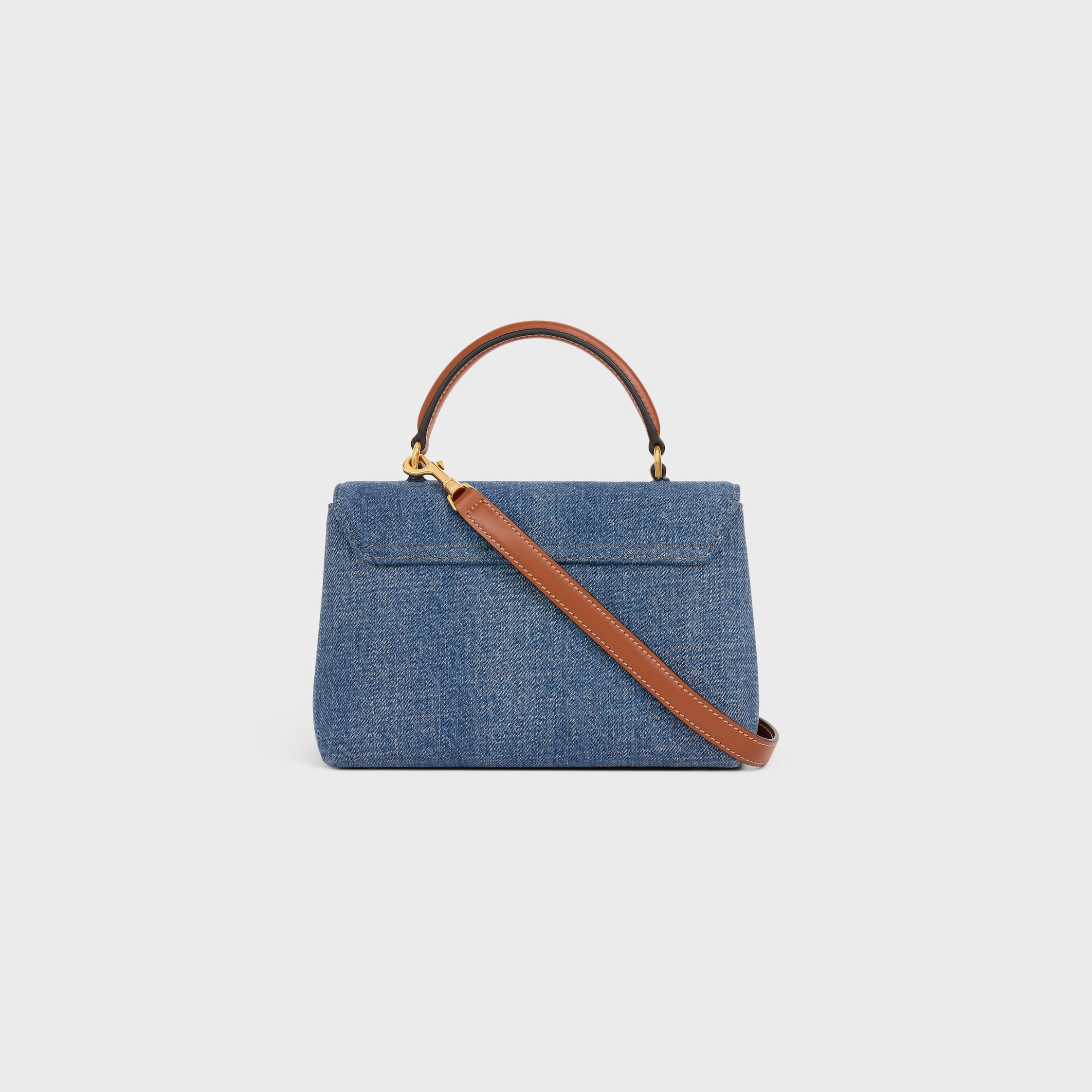TEEN NINO BAG IN DENIM - DENIM / TAN | CELINE