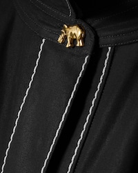 VESTIDO EN TELA DE ALGODÓN - NEGRO -  - 2 | CELINE