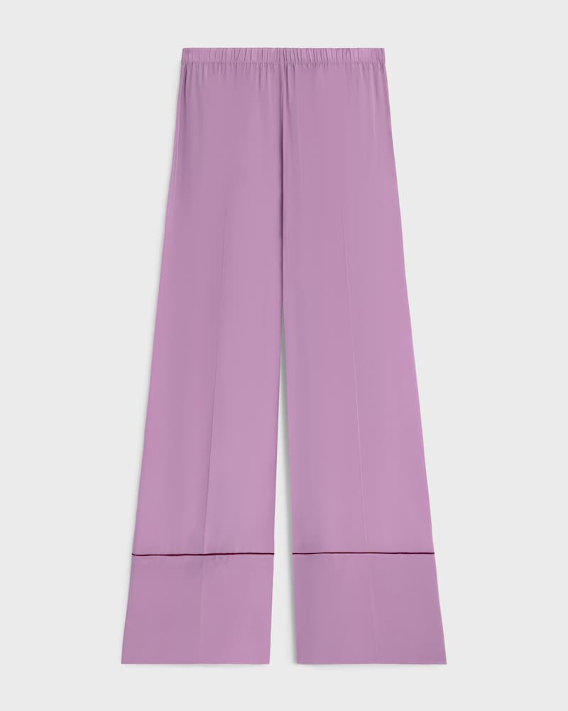 pantalon pyjama satin de soie - GLYCINE -  - 1 | CELINE