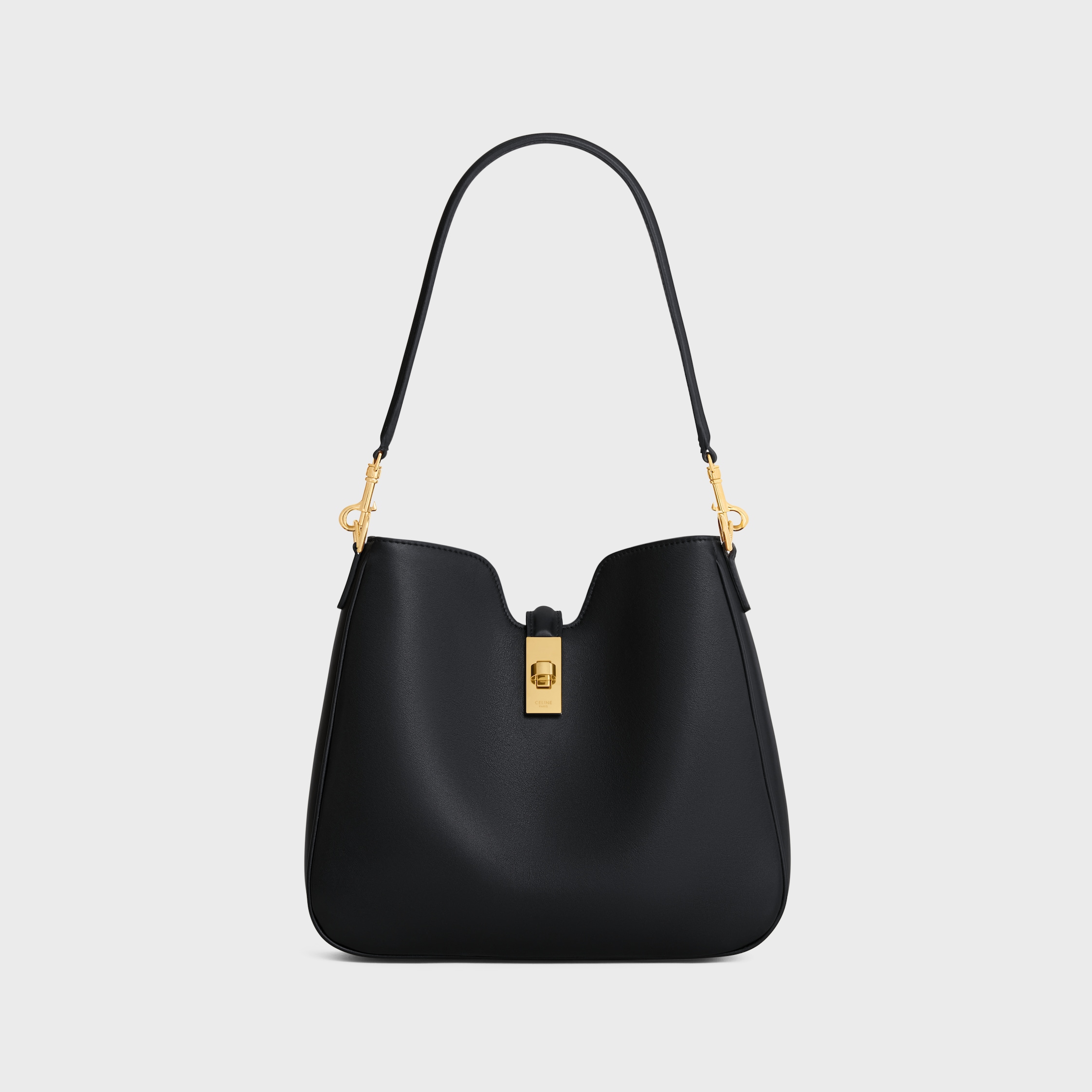 SMALL CAMILLE 16 SOFT BAG IN SMOOTH CALFSKIN - BLACK | CELINE