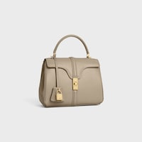 Small 16 Bag IN satinated calfskin - MODERN TAUPE - MORE LINES - 2 | CELINE