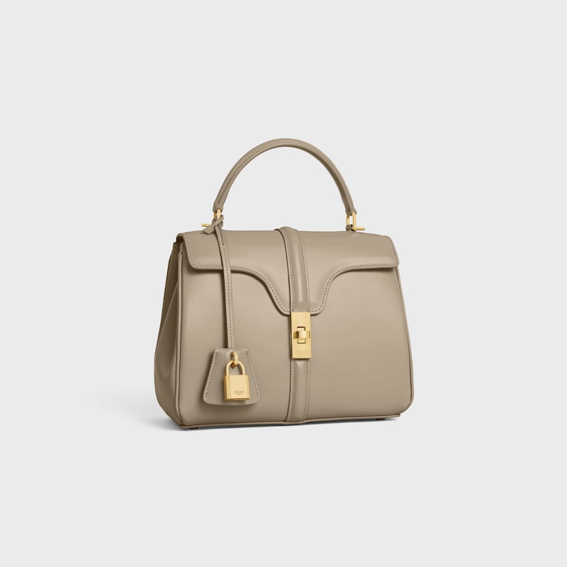 Sac 16 Petit Mod&egrave;le veau satin&eacute; - MODERN TAUPE - SACS &Agrave; MAIN - 1 | CELINE