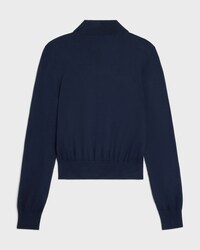 polo sweater IN fine cotton - NAVY -  - 2 | CELINE