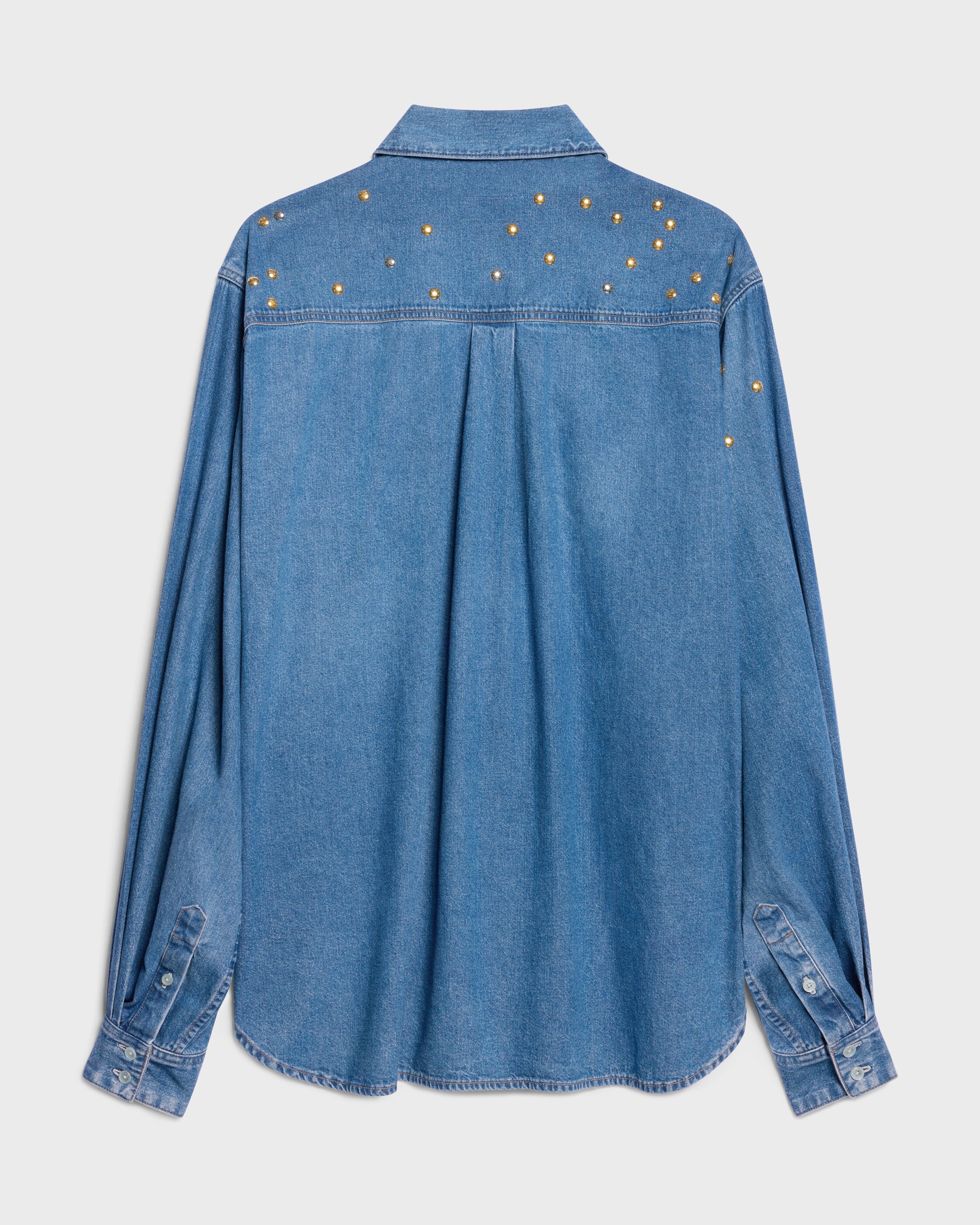 トップス CELINE shirt IN COTTON DENIM - INDIGO WHISPER | CELINE