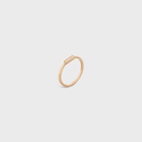 Bague Celine Line en Or Jaune et Diamants - Yellow Gold & White -  - 2 | CELINE