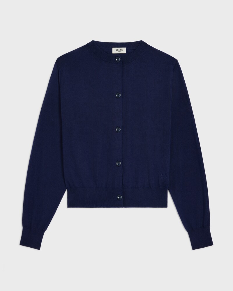 cardigan cachemire fin - Marine -  - 1 | CELINE