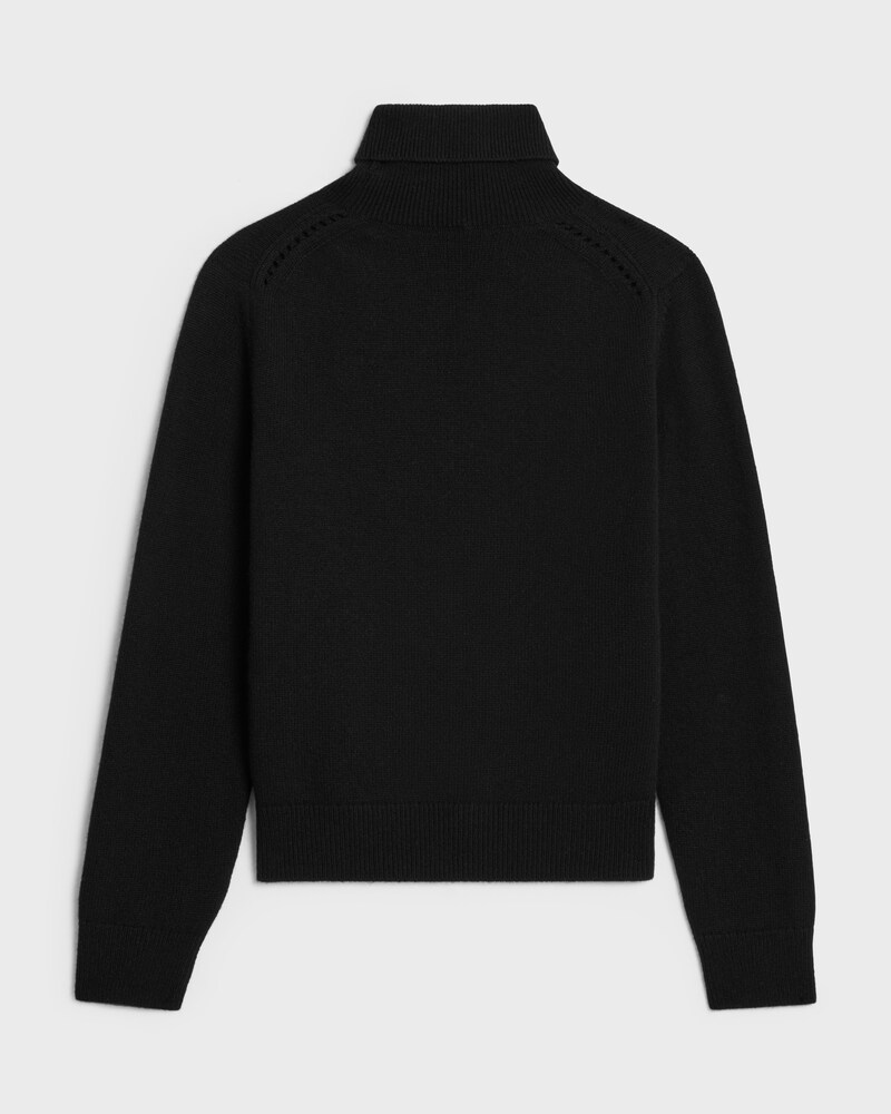 pull col roulé cachemire écossais - Noir -  - 1 | CELINE