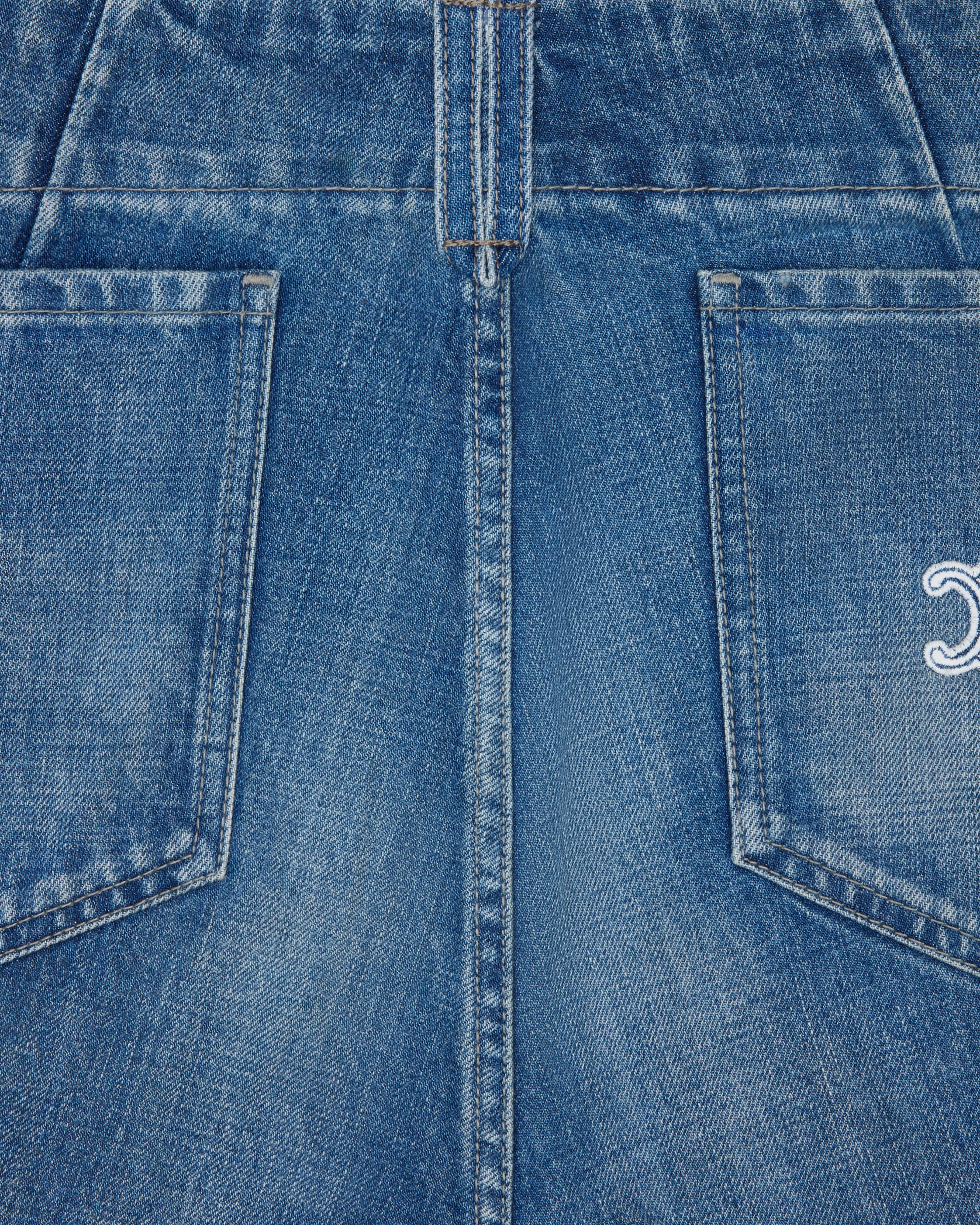 flare jeans 002 IN LIGHTWEIGHT COTTON DENIM - NAVAL INDIGO | CELINE