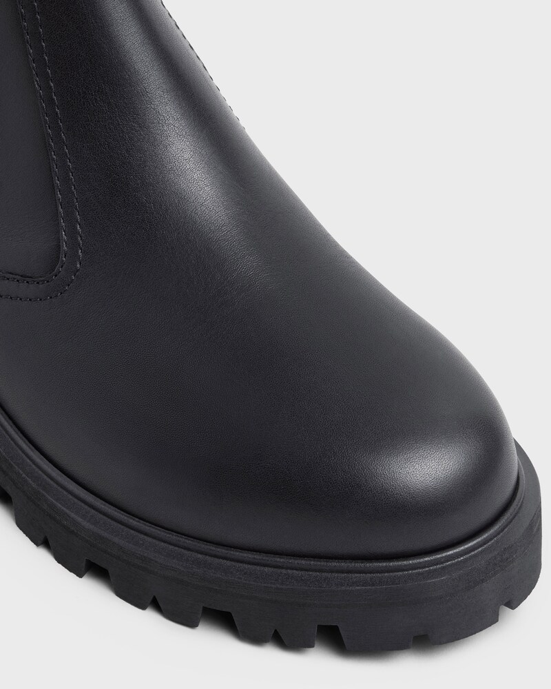 CELINE MARGARET CHELSEA BOOT in SHINY BULL - BLACK -  - 1 | CELINE