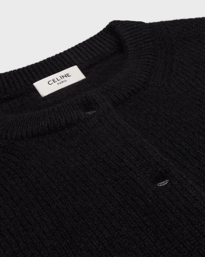 cardigan IN cashmere - BLACK -  - 1 | CELINE