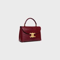 TEEN NINO BAG IN POROSUS CROCODILE - LIGHT BURGUNDY - OFFLINE - 2 | CELINE