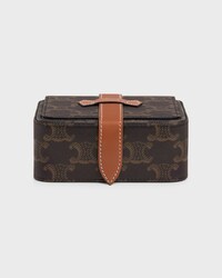 Small Jewels Case in Triomphe Canvas and Calfskin - TAN - LIFESTYLE - 1 | CELINE
