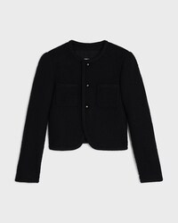 chasseur jacket IN wool natté - BLACK -  - 1 | CELINE