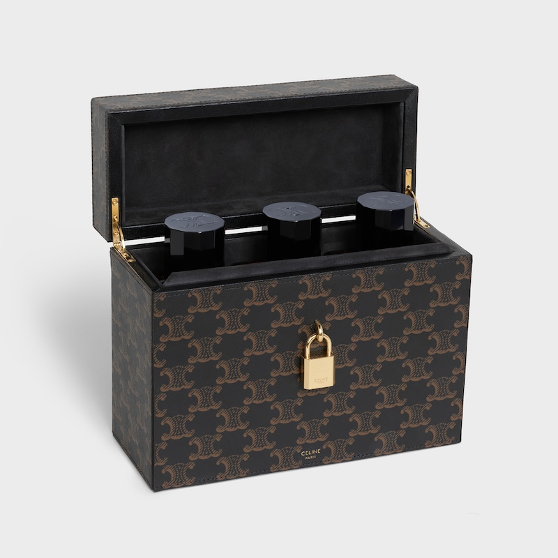 Coffret 3 parfums de 200ml  Toile Triomphe et Veau Naturel - Tan - CADEAUX D'EXCEPTION - 1 | CELINE