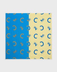 square IN silk twill - TEAL/YELLOW -  - 1 | CELINE