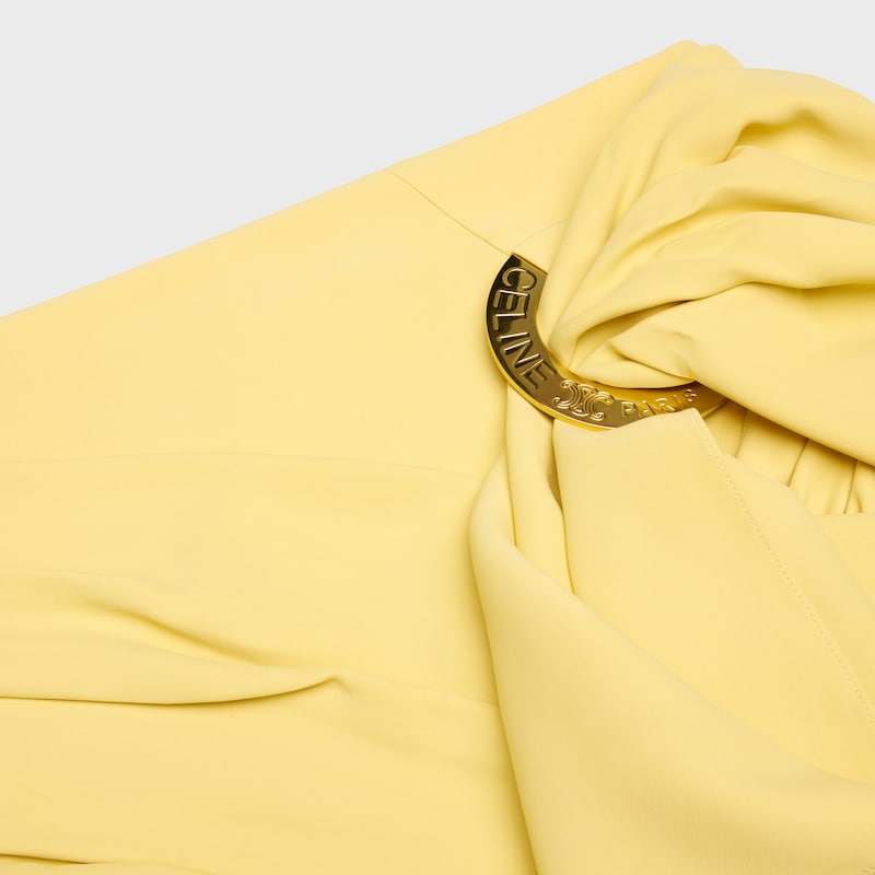draped mini skirt IN viscose - PISSENLIT -  - 1 | CELINE