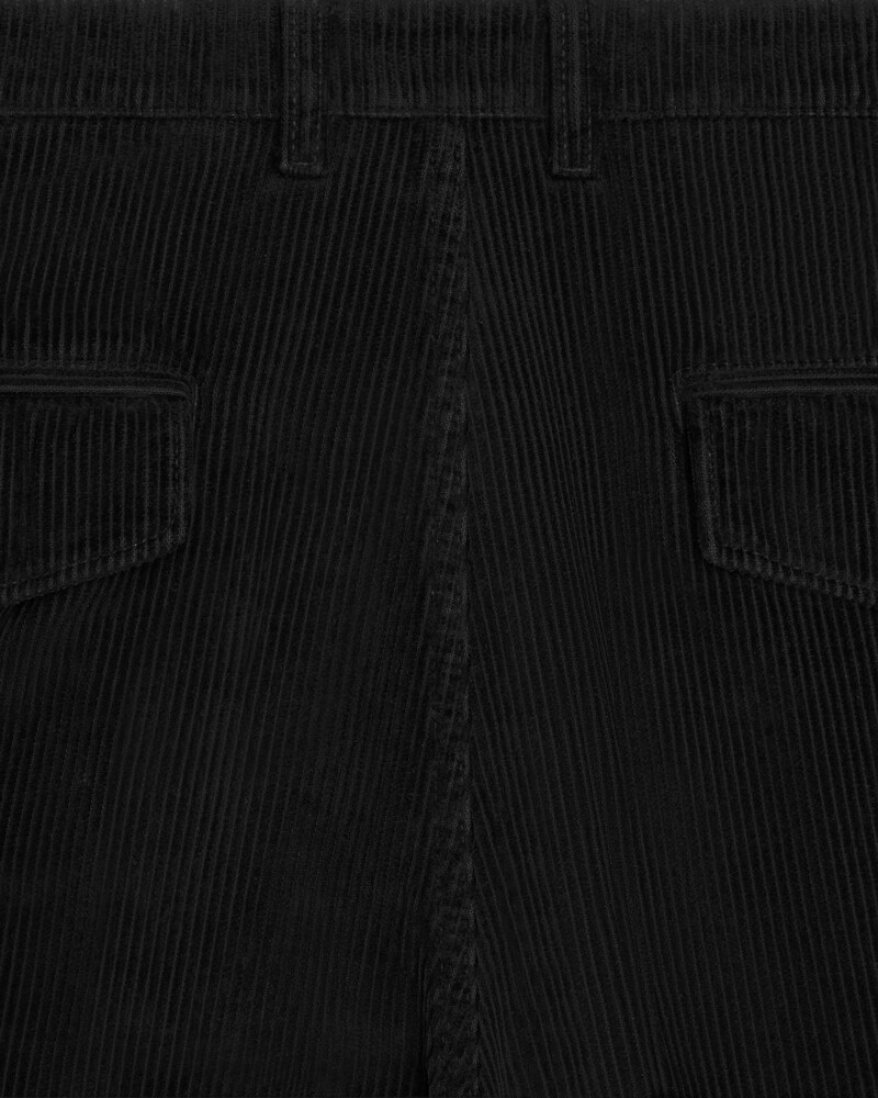 chinos IN corduroy - BLACK LIGHT STONE WASH -  - 1 | CELINE