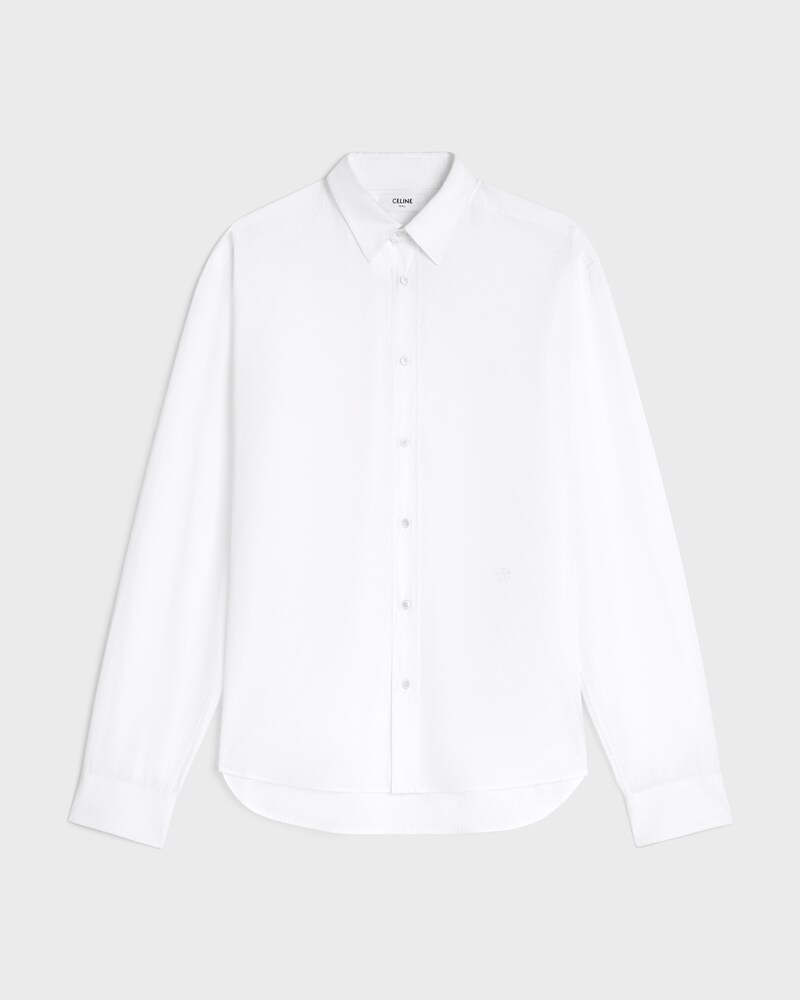 shirt IN COTTON POPLIN - WHITE -  - 1 | CELINE