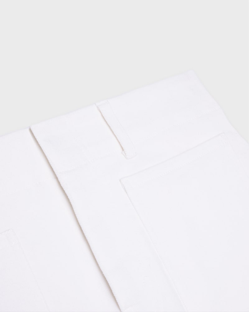 shorts 004 IN INDIGO cotton DENIM - RINSED WHITE -  - 1 | CELINE