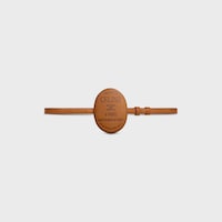 MAISON CELINE BELT 13MM COVERED IN SMOOTH CALFSKIN - TAN / BLACK -  - 2 | CELINE