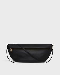 Bolso Halfmoon Soft Triomphe EN PIEL DE CORDERO BRILLANTE - NEGRO - BOLSOS EN BANDOLERA - 2 | CELINE