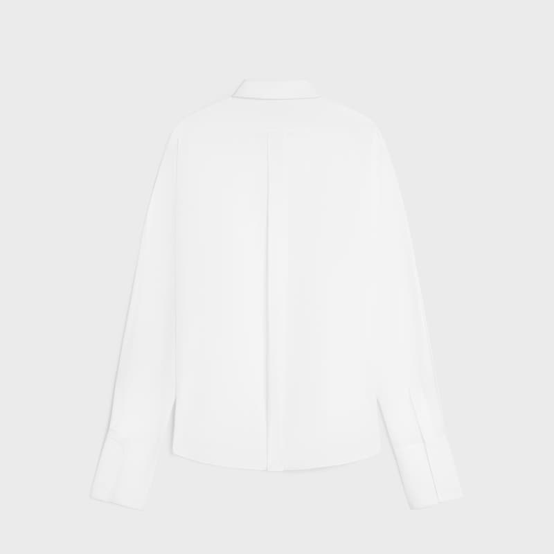 jed shirt IN COTTON POPLIN - WHITE -  - 1 | CELINE