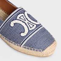 LES ESPADRILLES CELINE IN Striped Textile with Triomphe - BLUE / BEIGE -  - 1 | CELINE