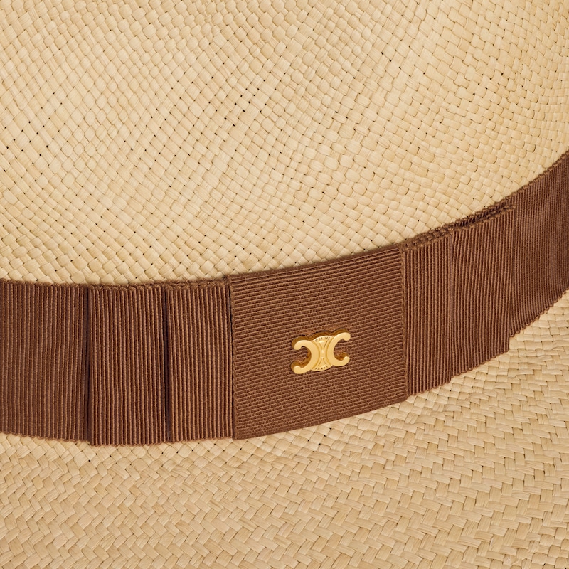 triomphe panama hat IN straw - NATURAL / CARAMEL -  - 1 | CELINE