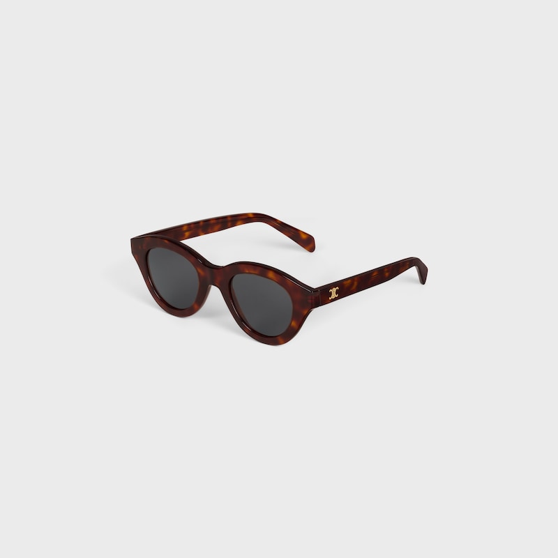 Triomphe Mini 01 sunglasses in Acetate - RED HAVANA -  - 1 | CELINE